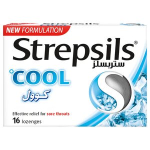 Strepsils Sore Throats Cool 16 Pieces