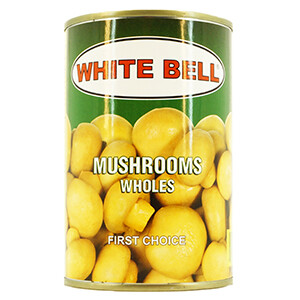 White Bell Mushrooms Whole 400G