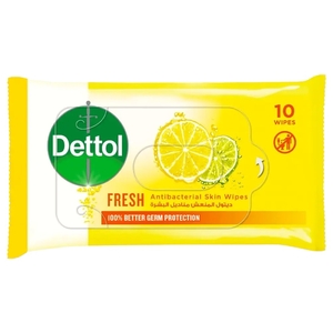 Dettol Anti-Bacterial Wipes Fresh 10 Pieces