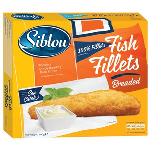 Siblou Frozen Fish Fillets Breaded 400G