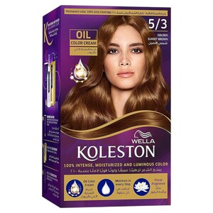 Koleston Hair Color Golden Sunset Brown 5/3