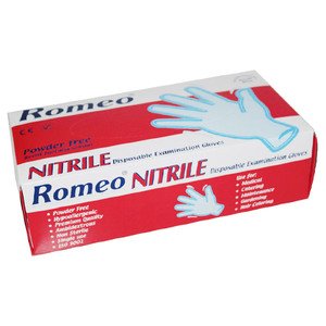 Romeo Nitrile Disposable Examination Gloves Medium 100 Pieces