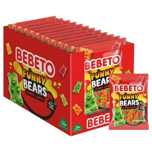 Bebeto Jelly Gum Funny Bears 80G X12