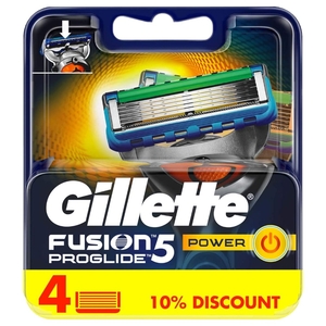 Gillette Fusion Proglide Power Blades 4 Pieces