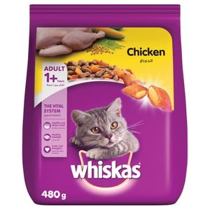 Whiskas Cat Food Chicken 480G