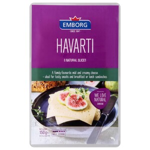 Emborg Havarti Cheese Sliced 8 Pieces 150G
