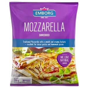 Emborg Mozzarella Shreded Cheese 200G