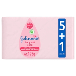 Johnson's Baby Soap Pink 5+1 Free 125G