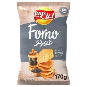 Lay's Forno Potato Chips Black Pepper 170G