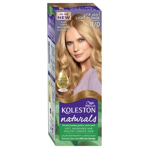Koleston Naturals Hair Color Light Blonde 8/0 110Ml