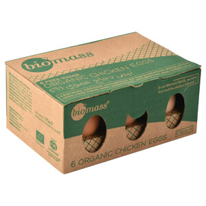Biomass Chicken Eggs Organic 6 Pieces