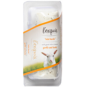 L'exquis Goat Cheese Mini Buche Ail Fine Herbe 150G