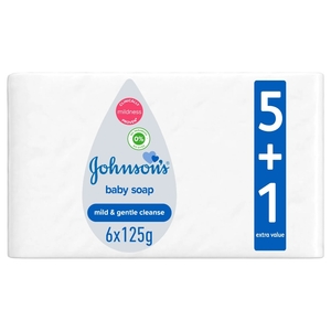Johnson's Baby Soap Regular 125G 5+1 Free