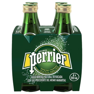 Perrier Sparkling Water Natural 330Ml X4