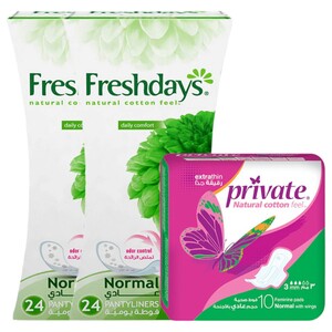 Freshdays Normal 24 Pieces + Free Gift