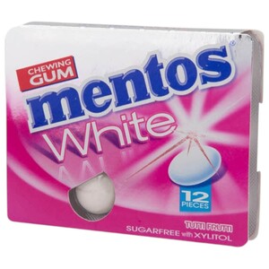 Mentos White Gum Tutti Frutti 12 Pieces 17G
