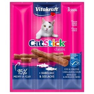 Vitakraft Cat Stick Mini Cod & Tuna 3 Pieces 18G
