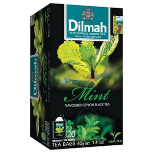 Dilmah Mint Ceylon Black Tea 20 Tea Bags 40G