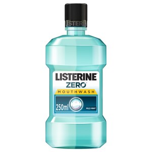 Listerine Mouthwash Antibacterial Zero Alcohol 250Ml