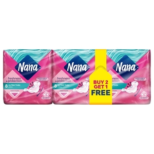 Nana Feminine Pads Ultra Super 8 Pieces Buy 2 Get 1 Free