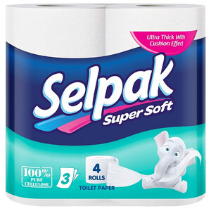 Selpak Toilet Paper 4 Rolls
