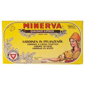 Minerva Sardines In Vegetable Oil 120G