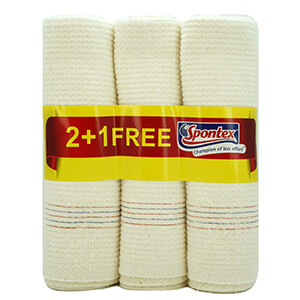 Spontex Cotton Floor Cloth 2+1 Free