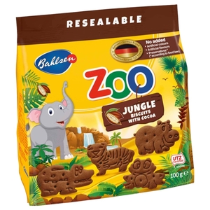 Bahlsen Leibniz Zoo Biscuits With Cocoa Jungle 100G