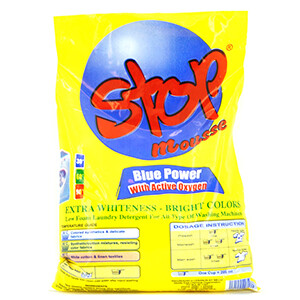 Stop Mousse Powder Laundry Detergent Blue Power With Active Oxygen 780G