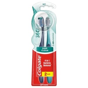 Colgate Toothbrush 360' Deep Clean Soft 2 Pieces