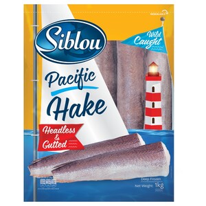 Siblou Frozen Pacific Hake Headless & Gutted 1Kg
