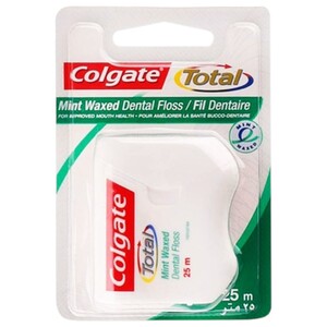 Colgate Total Mint Waxed Dental Floss 25M