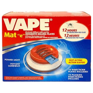 Vape Electronic Diffuser With Cord For Mosquito Killing Plates 10 Pieces