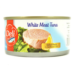 Deli White Meat Tuna In Sunflower Oil 185G