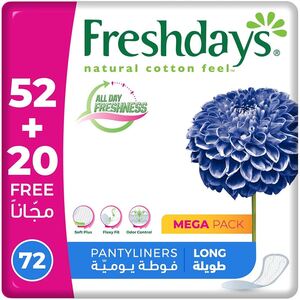 Freshdays Pantyliners Long 72 Pads