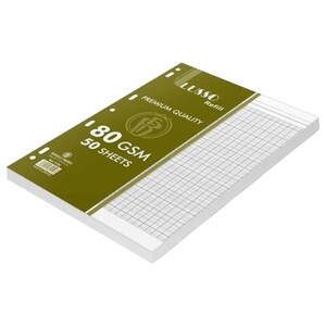 Lusso Ringbook Refill Séyes 50 Sheets A4 White 80G