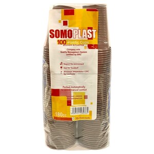 Somoplast Brown Cup 180Cc 100 Pieces
