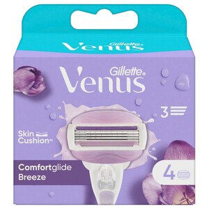 Gillette Venus Comfortglide Freesia Women's Razor Refills, 4 Refills
