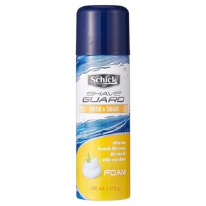 Schick Shave Guard Foam Wash & Shave 220Ml