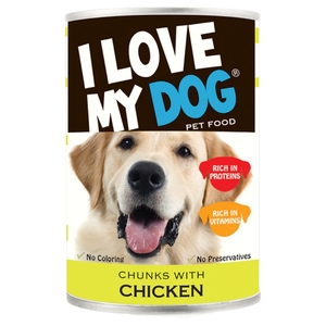 I Love My Dog Chunks With Chicken 1230G (+25% Free)