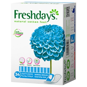 Freshdays Normal Singles Pantyliners 34 Pads