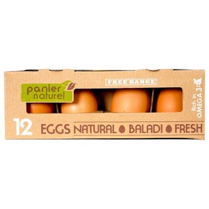 Panier Naturel Eggs 12 Pieces