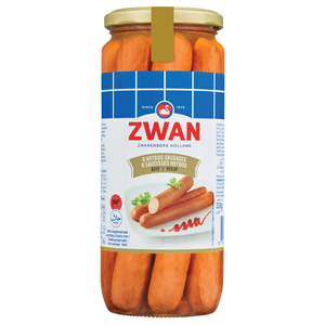 Zwan 8 Hotdog Sausages Beef 320G