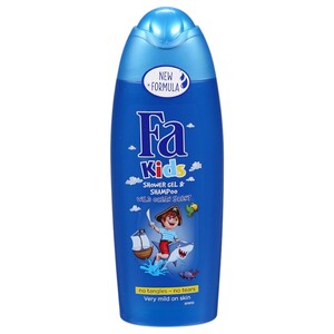 Fa Kids Shower Gel & Shampoo Wild Ocean Scent 250Ml