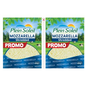 Plein Soleil Shredded Mozzarella 400G X2