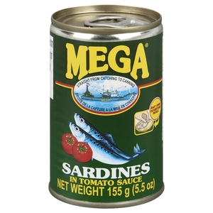 Mega Sardines In Tomato Sauce 155G
