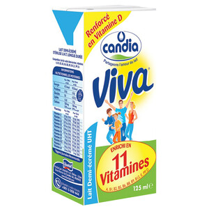 Candia Uht Lait Demi-Écrémé Viva 125Ml