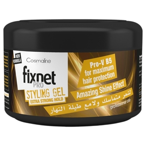 Cosmaline Fixnet Pro Styling Gel Extra Strong Hold Yellow 450Ml