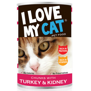 I Love My Cat Chunks With Turkey & Kidney 400G
