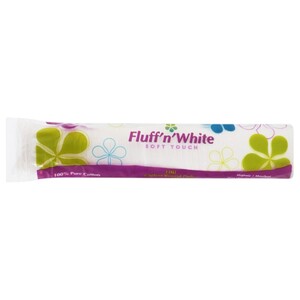 Fluff'n White Cotton Round Pads 100 Pieces